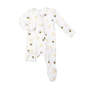 Bamboo Baby Footed Onesie Angel Dear